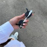 عینک سلین ترند فلزی بیضی UV400 زنانه کد 2370