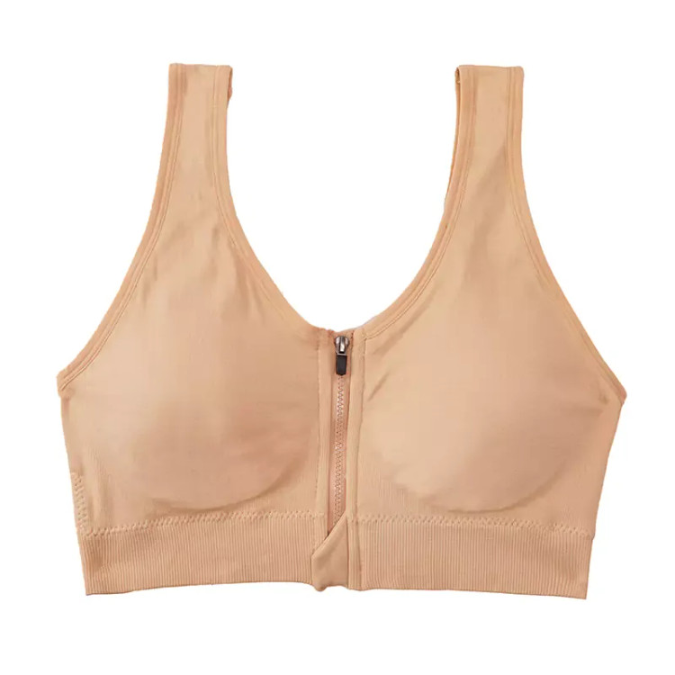 نیم تنه ورزشی زنانه نخی کاپدار جلو زیپ لاکرا سایز M L XL XXL