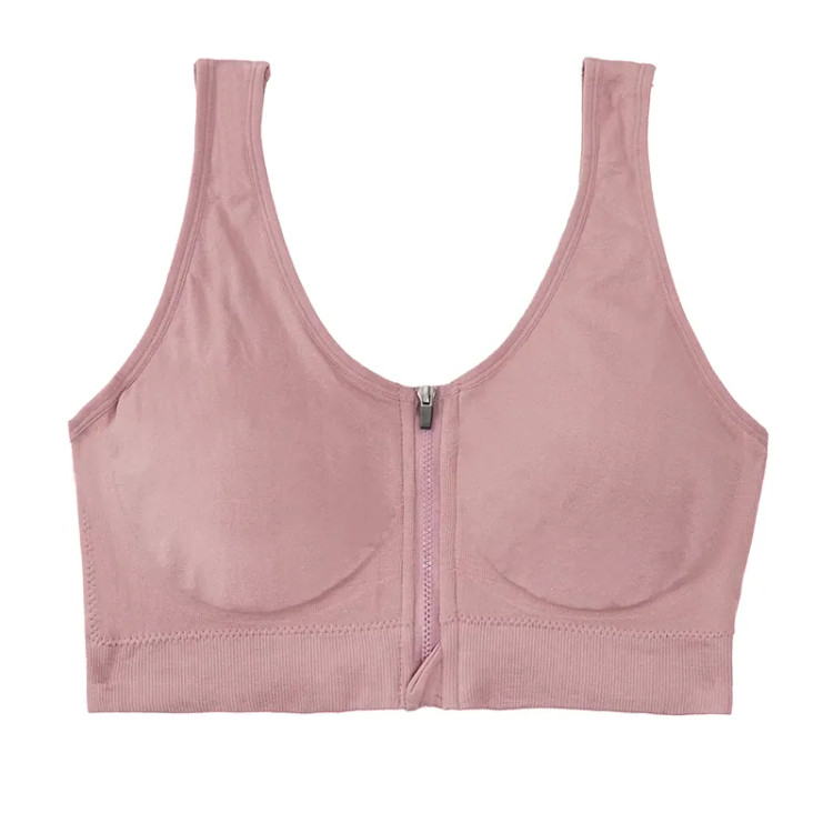 نیم تنه ورزشی زنانه نخی کاپدار جلو زیپ لاکرا سایز M L XL XXL