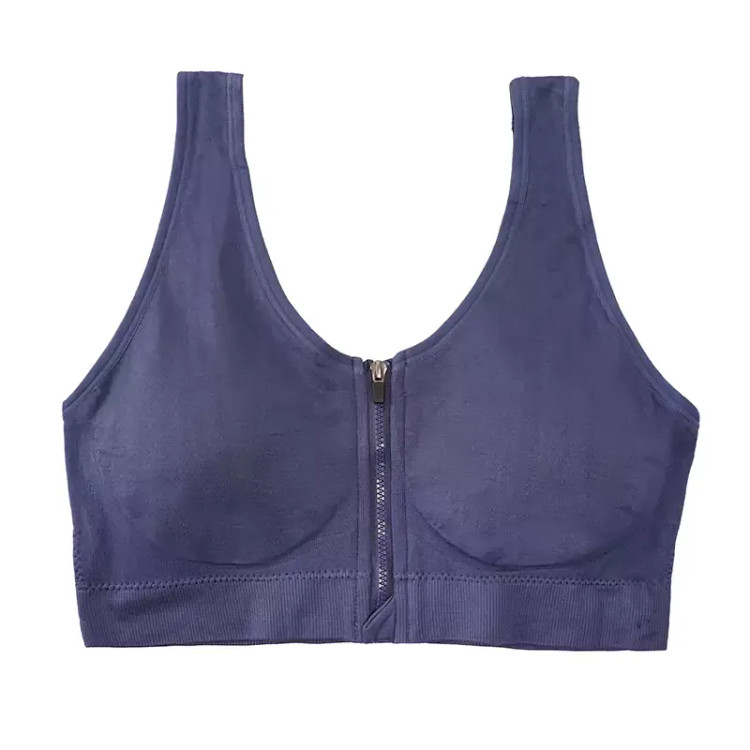 نیم تنه ورزشی زنانه نخی کاپدار جلو زیپ لاکرا سایز M L XL XXL