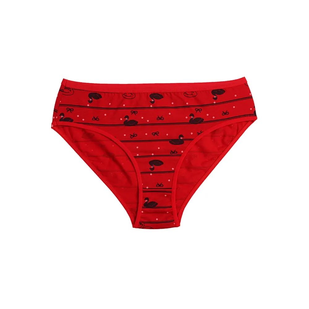 شورت اسلیپ زنانه نخی طرح فلامینگو برند لمون سایز L XL 2XL 3XL