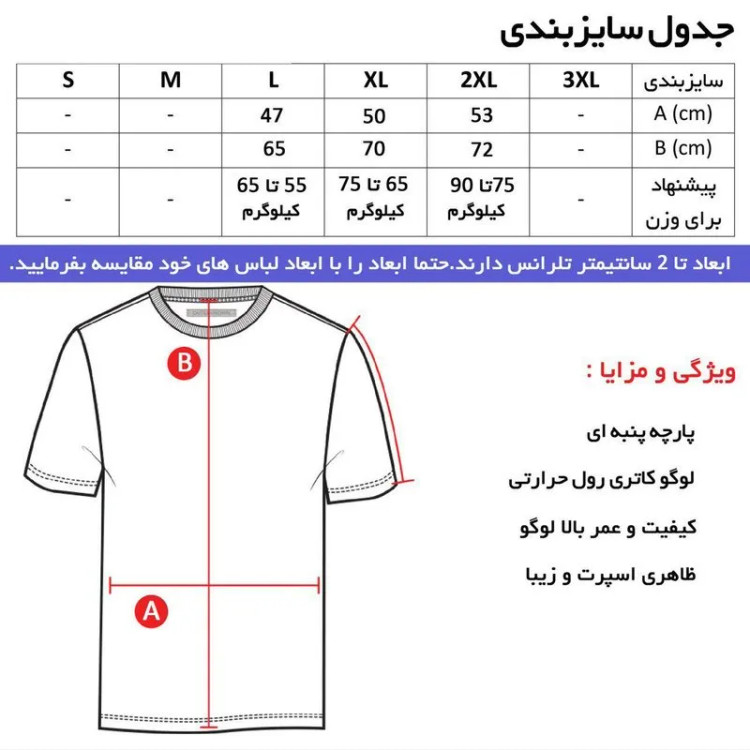 تیشرت یقه گرد مردانه طرح USA مشکی سایزبندی چهار فصل
