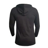 تیشرت آستین بلند کلاه دار طرح لیورپول مدل t4613 مشکی نخ اعلا سایز L XL 2XL