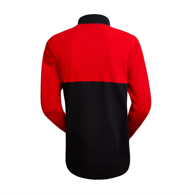 تیشرت آستین بلند مردانه جودون طرح ولوو یقه ایستاده قرمز مشکی سایز L XL XXL