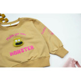بلوز دخترانه طرح monster جنس پنبه یقه گرد مناسب پاییز و زمستان