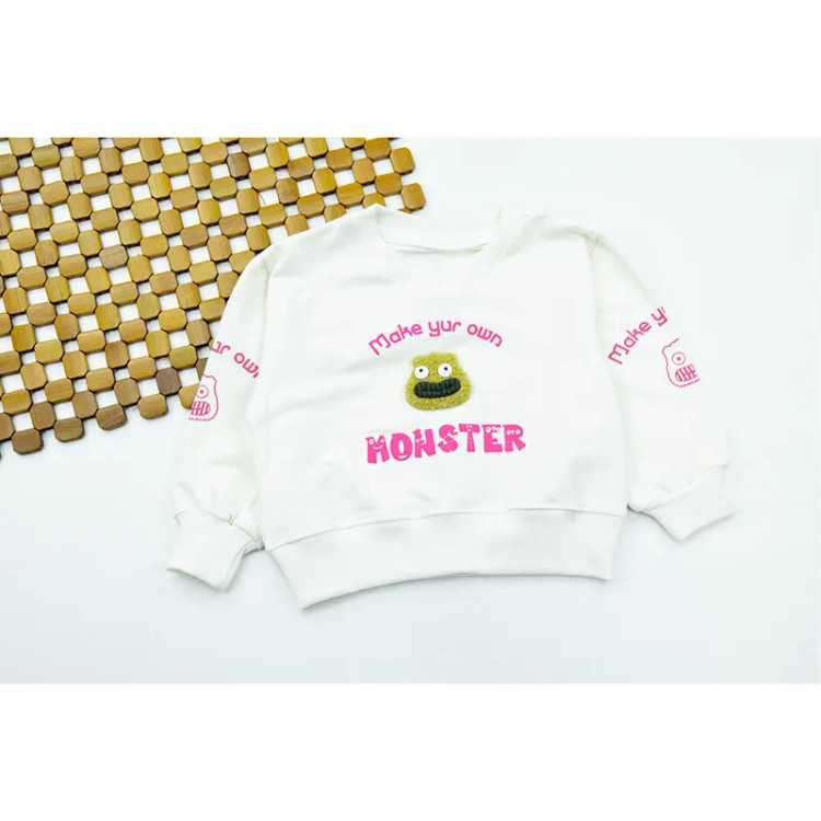 بلوز دخترانه طرح monster جنس پنبه یقه گرد مناسب پاییز و زمستان