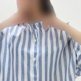 شومیز لینن زنانه آستین کیمونو کد 1425