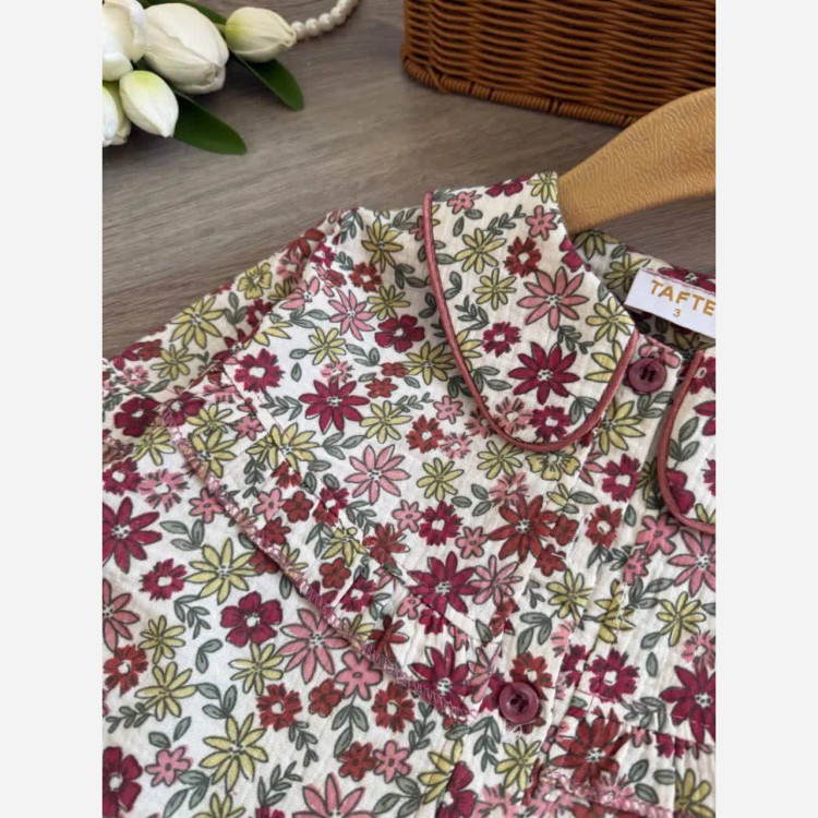 شومیز موسلین دخترانه ، مناسب حدود ۴ تا ۱۵ سال
