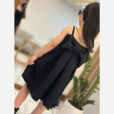 سارافون دخترانه پارچه مازراتی طرح پاپیون در سه سایز مختلف