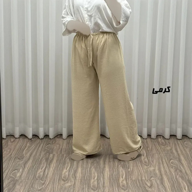 شلوار زنانه ابروباد فری سایز مناسب تا سایز 50 مدل راحتی و آزاد