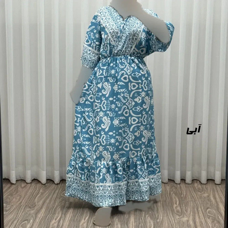 پیراهن زنانه فلور بوگاتی مدل دنیا چپ و راستی فری سایز مناسب تا 44