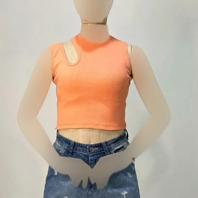 کراپ یقه اشکی کبریتی زنانه