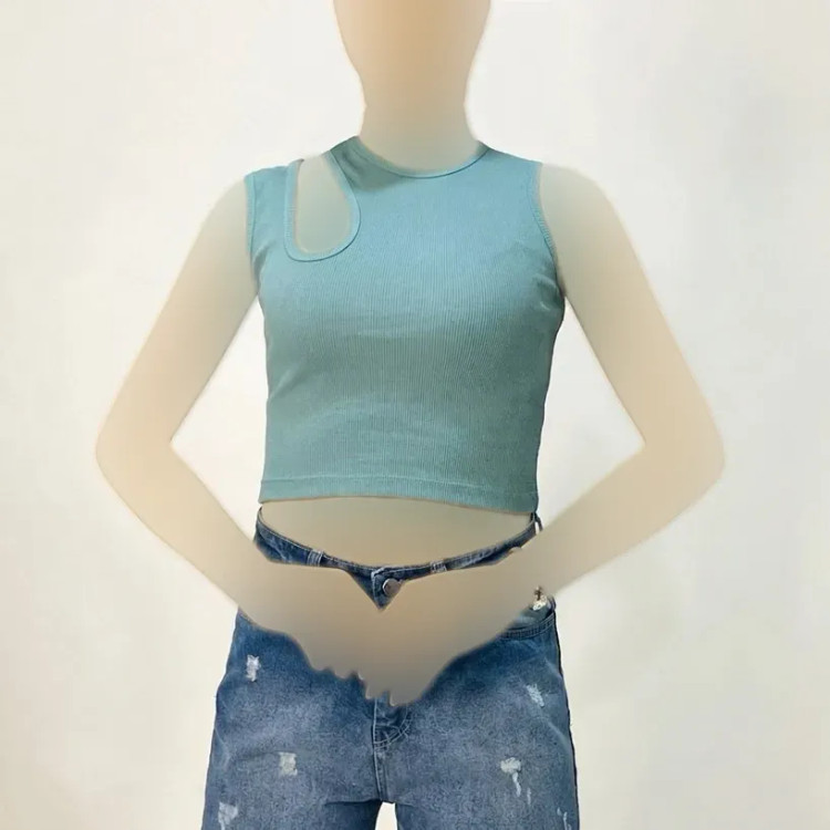 کراپ یقه اشکی کبریتی زنانه
