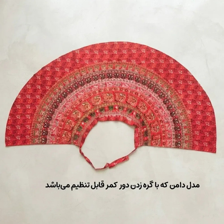 دامن زنانه لنگی کتان فری سایز مناسب تا سایز 52