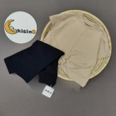 تیشرت کراپ گره ای آکو برای کودکان 2 تا 9 سال در رنگهای سرخابی و کرم