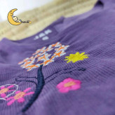 سارافون دخترانه مخمل کبریتی گلدوزی مناسب 1 تا 4 سال