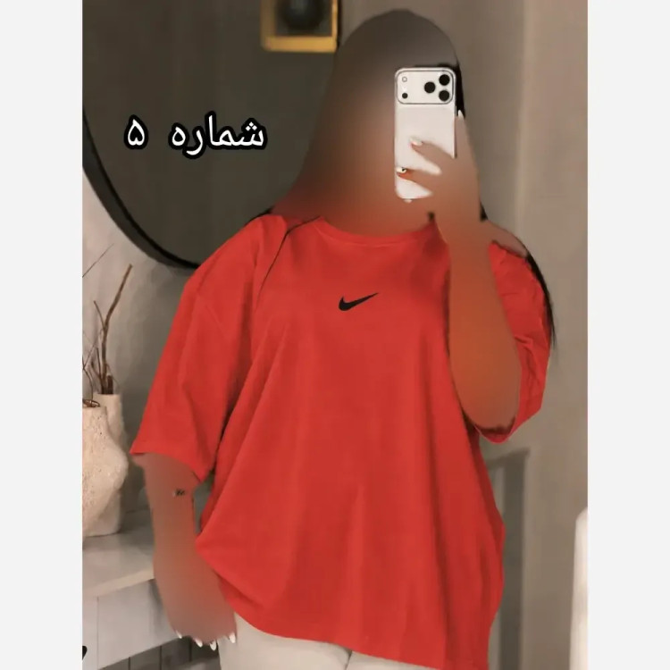 تیشرت باکسی لش زنانه سوپر پنبه قواره دار