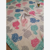 روسری دخترانه سوپرنخ فانتزی دست دوز قواره 100