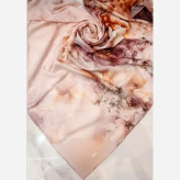 روسری مجلسی قواره دار نخی دست دوز 140 سانتی متر