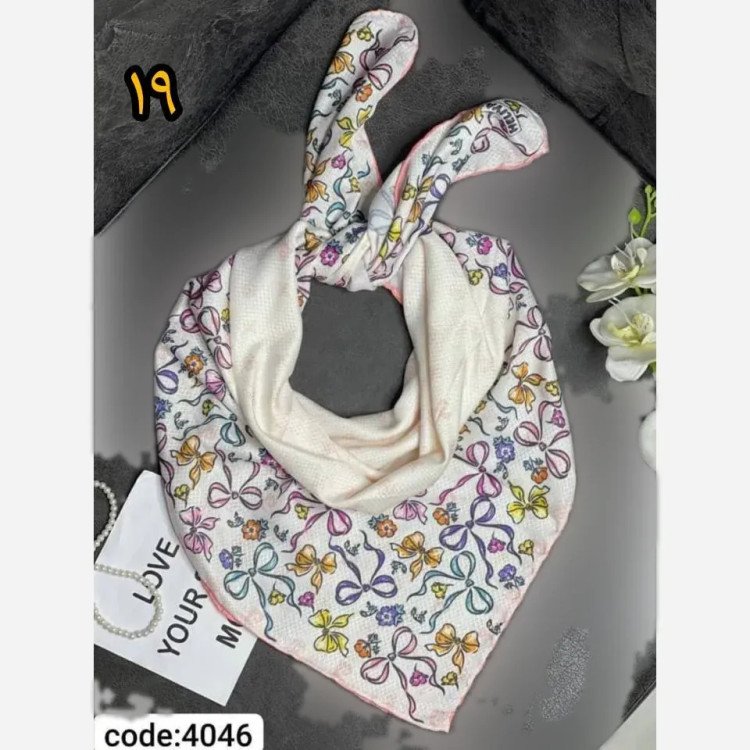 روسری دخترانه سوپرنخ فانتزی دست دوز قواره 100
