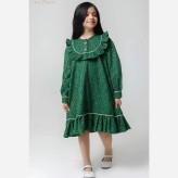 پیراهن کتان تافته دخترانه در 4 سایز مختلف