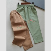 ست بلوز دورس پنبه و شلوار کتان دخترانه سایز 40 تا 60