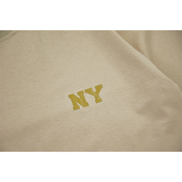 ست تیشرت و شلوارک مردانه NY پنبه و کتان کاغذی