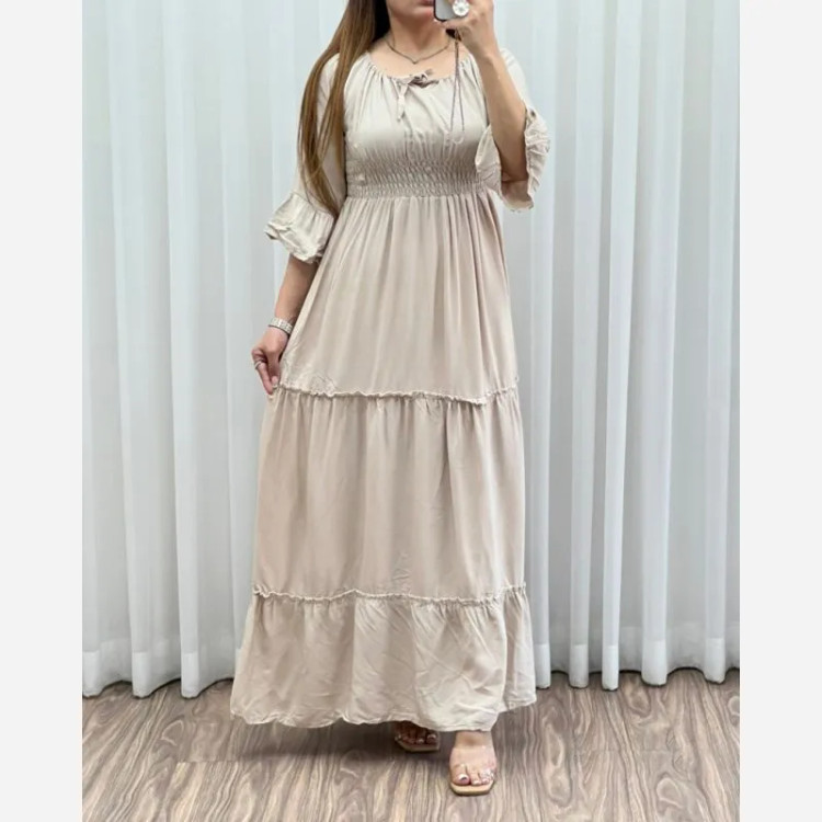 ساحلی عروسکی ململ فری سایز مناسب 40 تا 48 نخ ململ