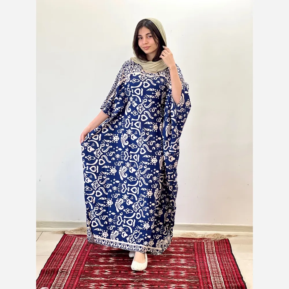 ساحلی خفاشی بوگاتی جنس کرپ نخ قد 135 فری سایز 38 تا 50