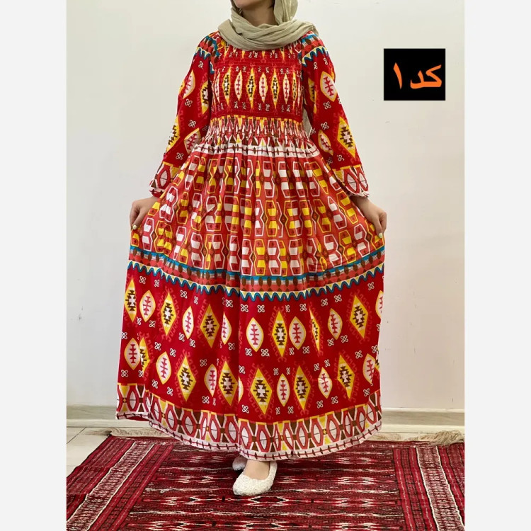 ساحلی کریشه هندی نخ وارداتی فری سایز کش دوزی شده