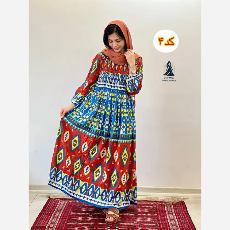 ساحلی کریشه هندی نخ وارداتی فری سایز کش دوزی شده