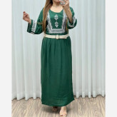 ساحلی نخی زنانه طرح سنتی بند دار فری سایز خنک تابستانی