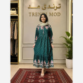 لباس ساحلی نخی طرح توپی فری سایز