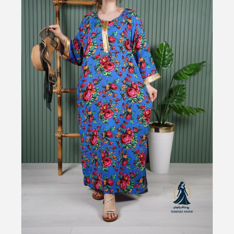 ساحلی نخی ترکمنستان طرح کتیبه طلایی گل درشت فری سایز رنگ مشکی کرم سبزیشمی آبی سورمه ای تیره