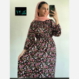 ساحلی نخی طرح دار ماچ خنک و تابستانه فری سایز