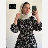ساحلی نخی طرح دار ماچ خنک و تابستانه فری سایز
