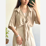 شومیز نخی گره ای خنک و تابستانه