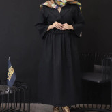 کت دامن زنانه مدل برشکا پارچه دیپلمات رنگ مشکی سایز 1 و 2