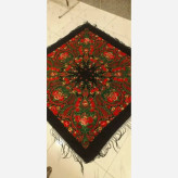 روسری ترکمنی پشمی اصل پاولوا پوزاد مدل مستانه قواره بزرگ