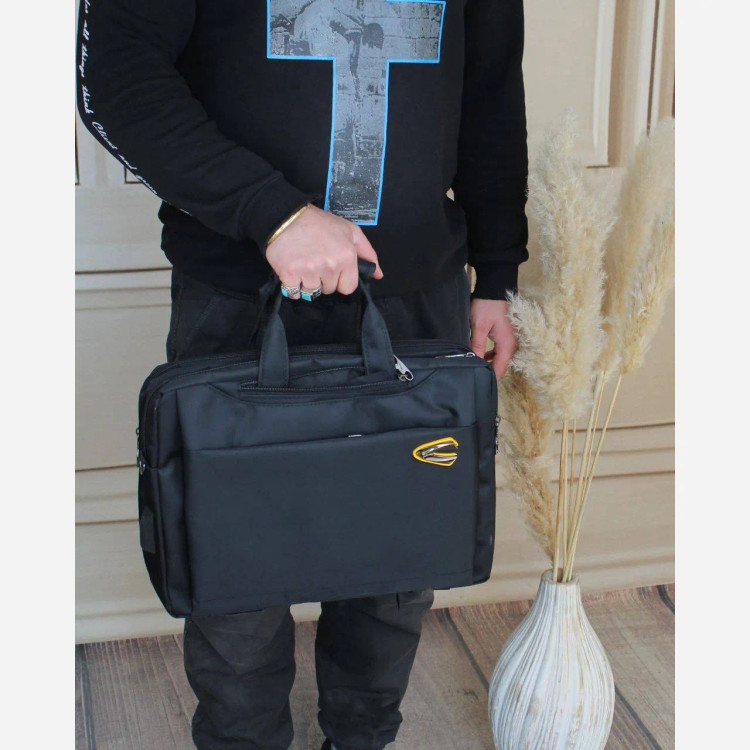 کیف مردانه سه کاره اداری رسمی پارچه ای ابعاد 40 در 30 در 10 سانتیمتر