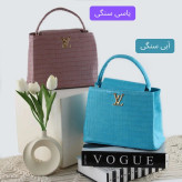 کیف زنانه چرم مصنوعی رسمی و مهمانی با بند بلند