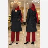 پالتو استردار گلدوزی شده با کیفیت عالی