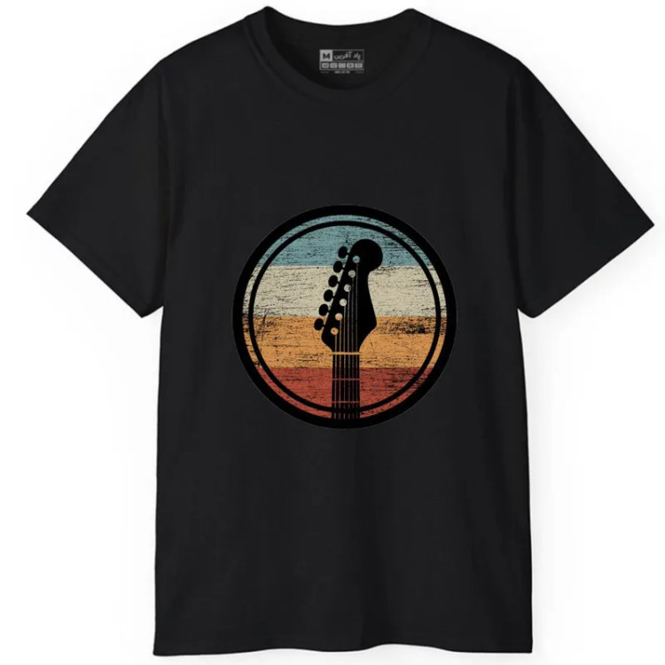 تیشرت آستین کوتاه مردانه مدل گیتار موسیقی