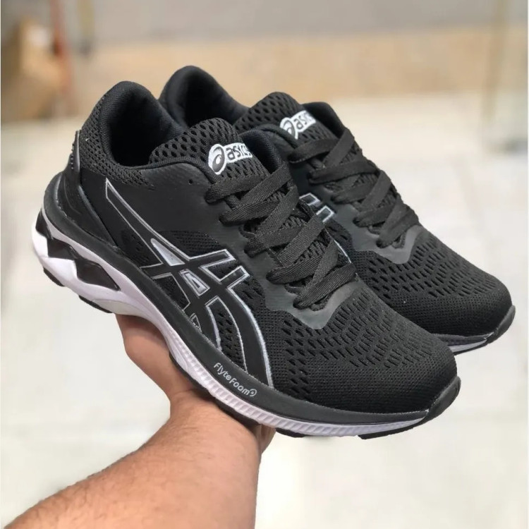 کفش اسپرت مردانه اسیکس مدل Gel مشکی سفید