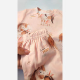 ست بلوز و شلوار راحتی بچگانه نخ و پنبه سایز 35 تا 50