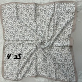 مینی اسکارف کرمی نخ قواره 65x65 سانتیمتر مناسب استفاده روزمره بدون آبرفت و رنگ رفت