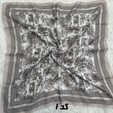 مینی اسکارف کرمی نخ قواره 65x65 سانتیمتر مناسب استفاده روزمره بدون آبرفت و رنگ رفت