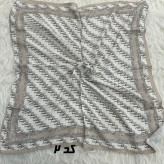 مینی اسکارف کرمی نخ قواره 65x65 سانتیمتر مناسب استفاده روزمره بدون آبرفت و رنگ رفت