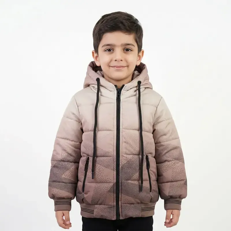 کاپشن پسرانه برزنتی آبرنگی نسکافه ای