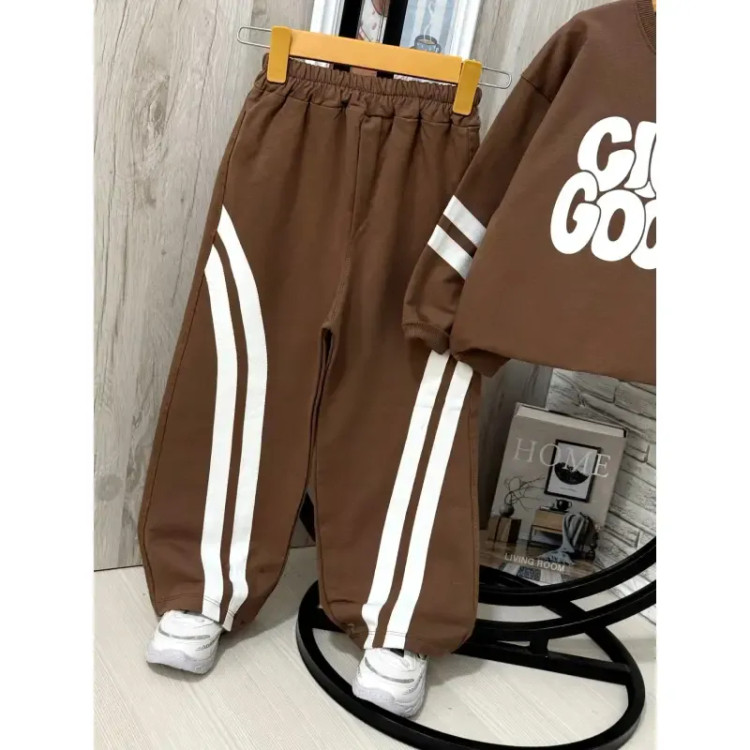 ست بلوز شلوار پسرانه دورس دو نخ لاکرا گرم بالا سایز 50 تا 65